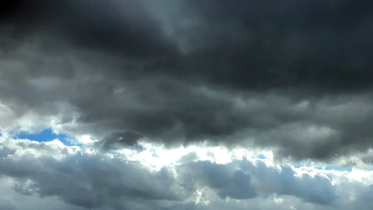 stormachtige lucht