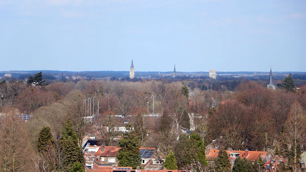uitzicht over geleen glanerbrook oud geleen richting sittard