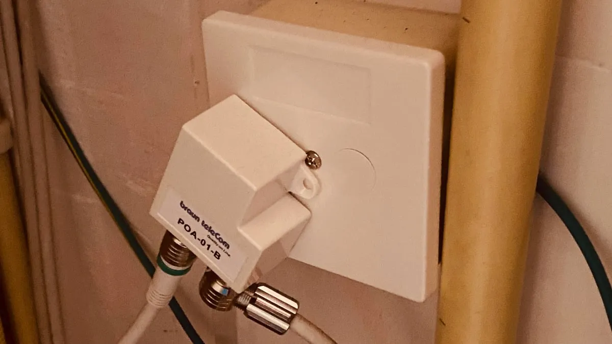 vaste tv aansluiting