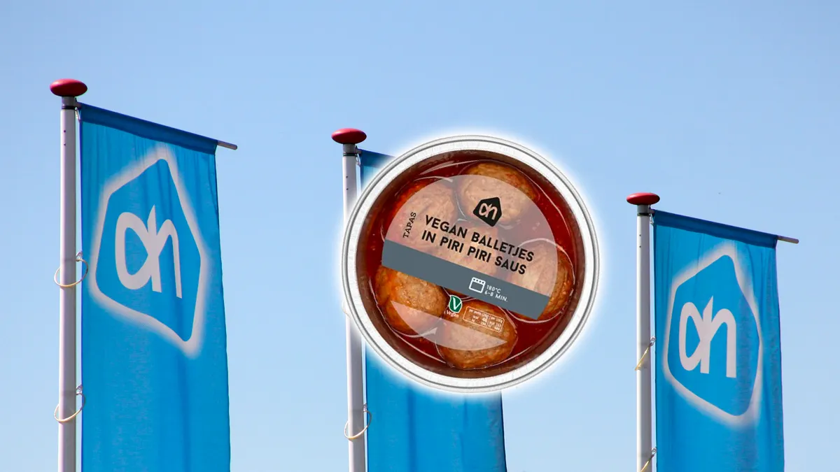 vegan balletjes in piri piri saus ah drie vlaggen ah albert heijn