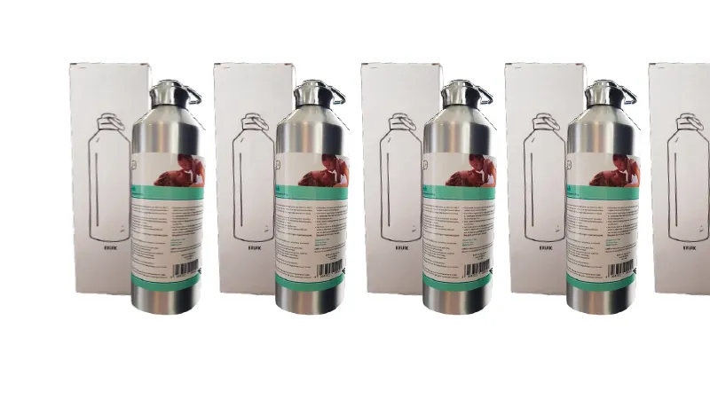 veiligheidswaarschuwing aluminium bedkruik ii label