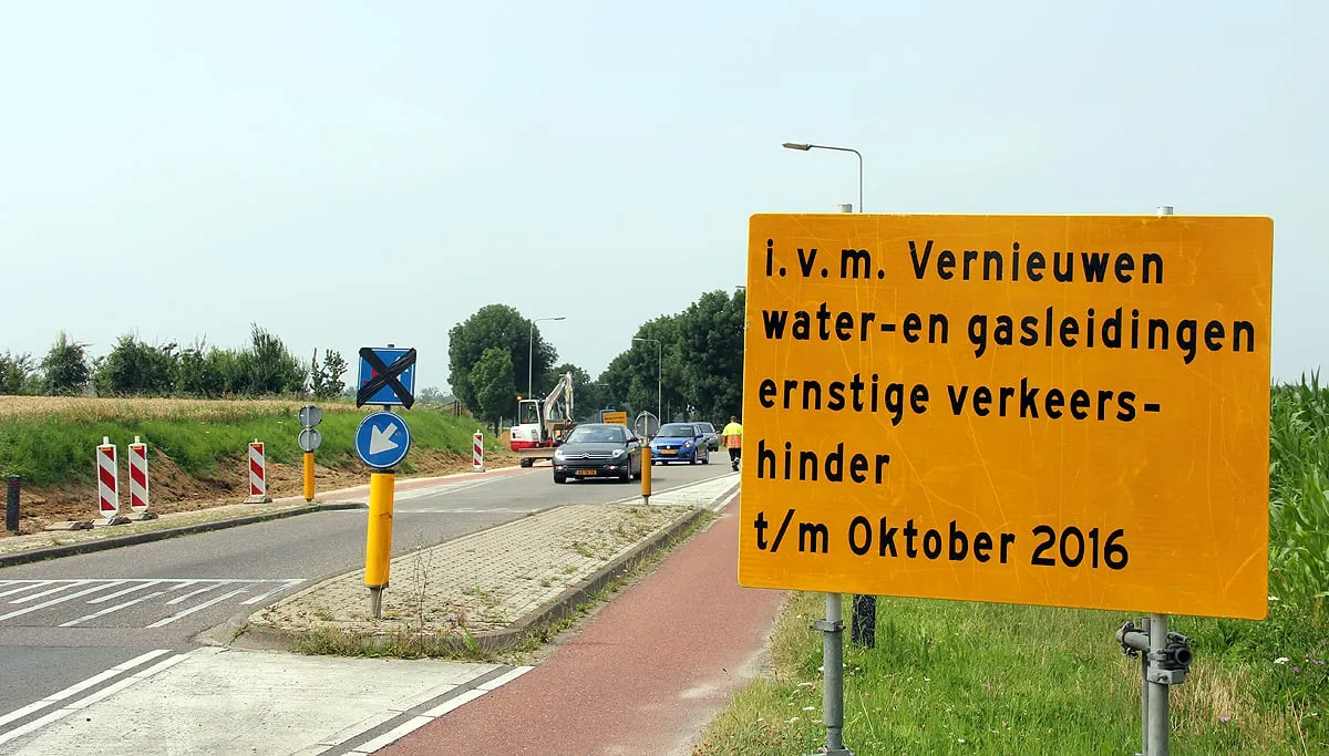 verkeershinder provinciale weg limbricht born