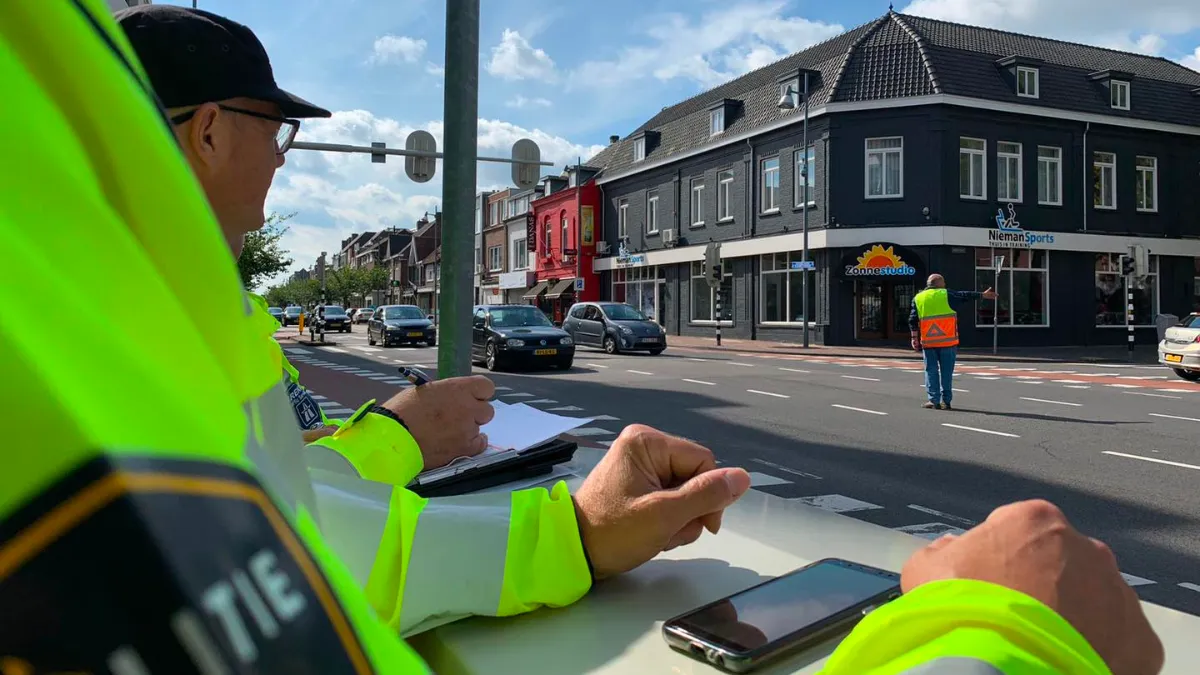 verkeersregelaars in opleiding