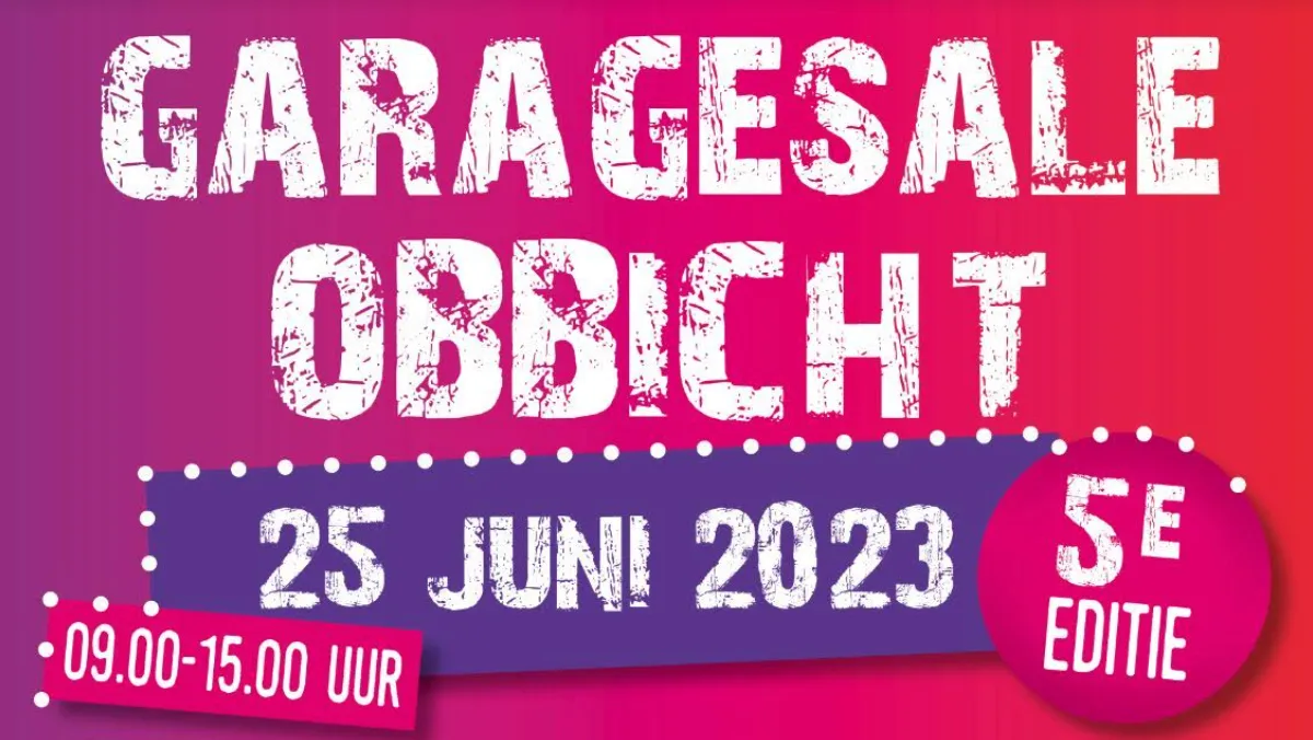 vijfde editie garage sale obbicht