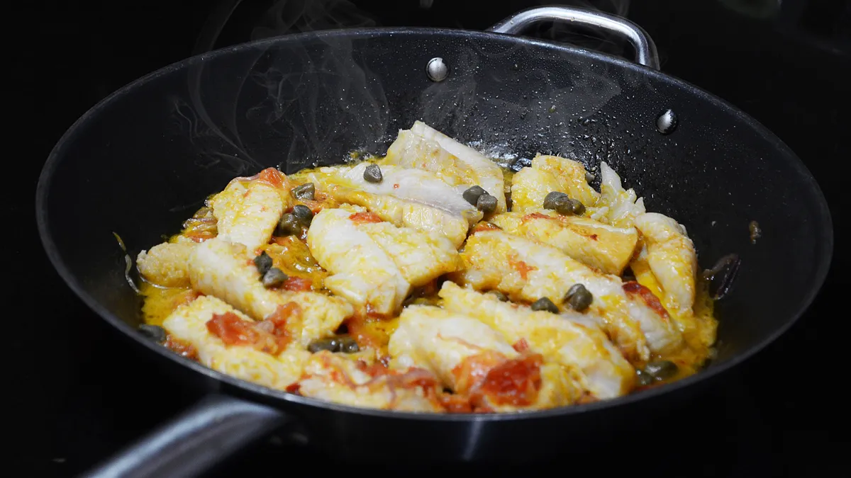 visgerecht bakken in pan pfas