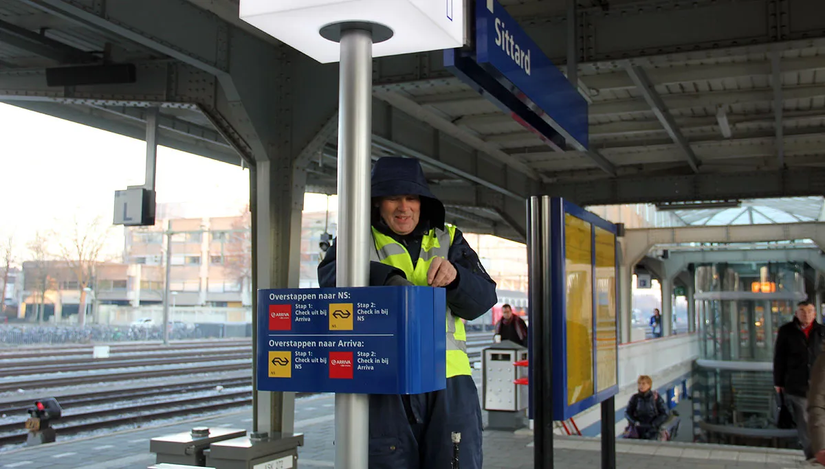 voorbereidingen komst arriva op station sittard 1