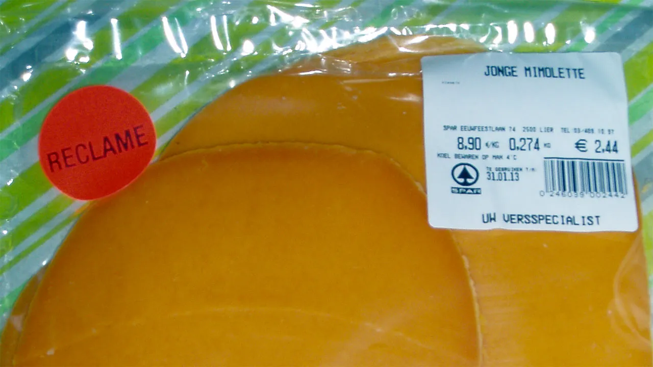 voorverpakte plakken kaas