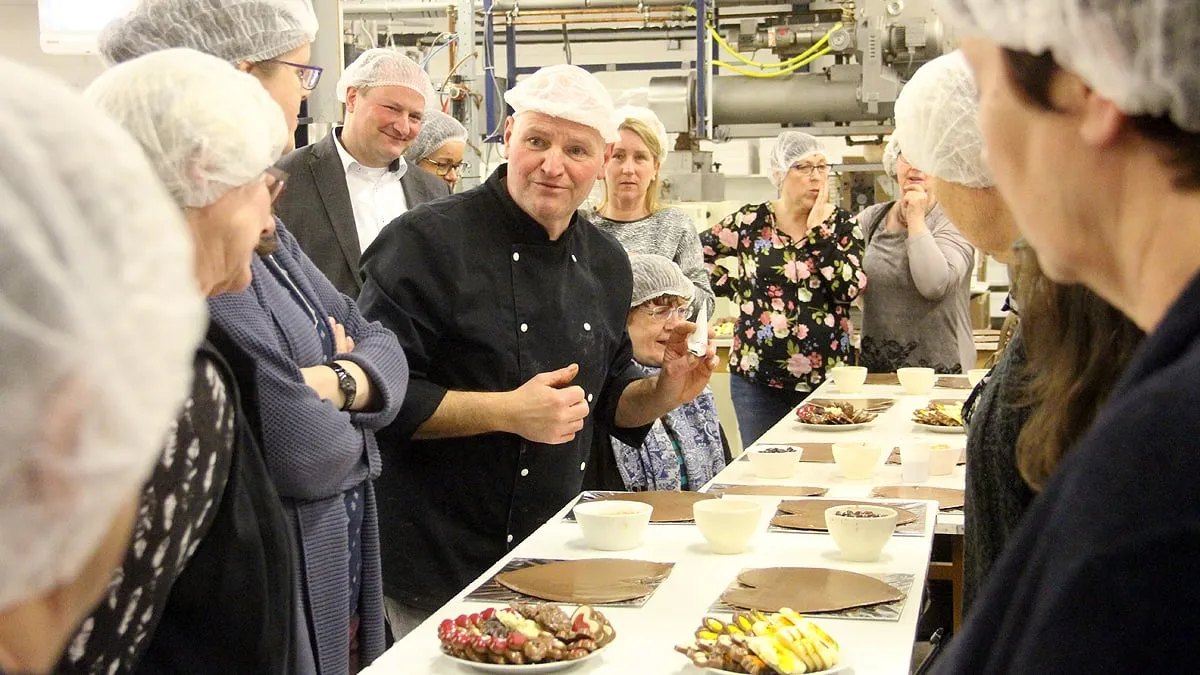 vrijwilligersweekend in de chocoladefabriek van rousseau