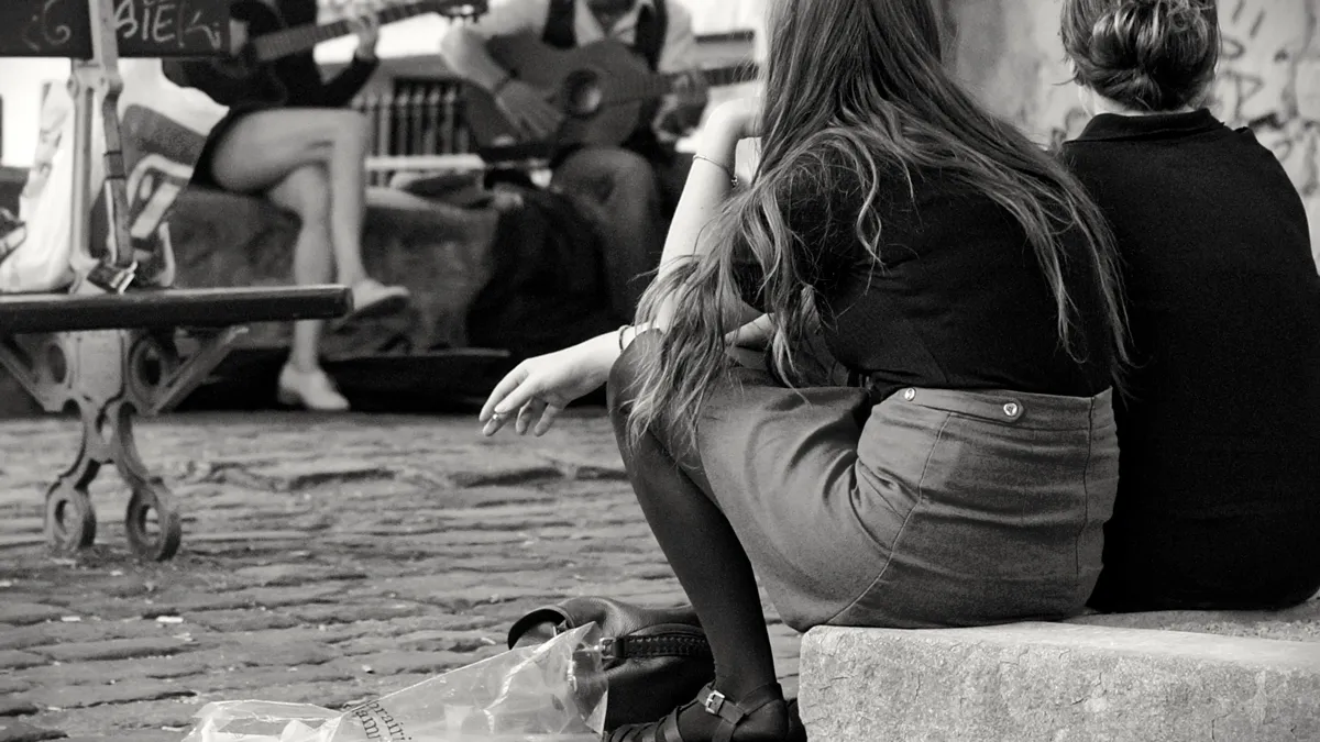 vrouwen muziek straat