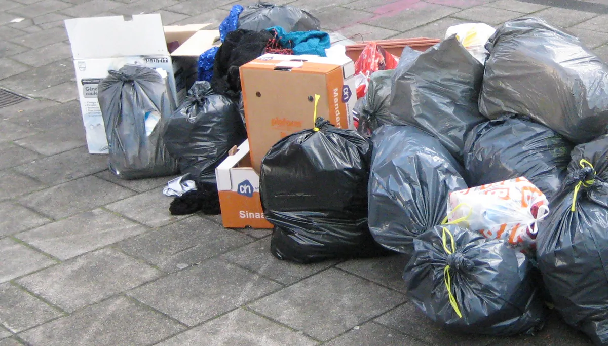 vuilniszakken op de stoep cc0