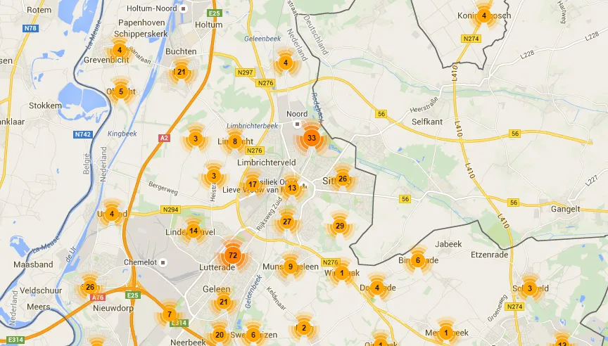 vuurwerkoverlast overzicht meldingen sittard geleen op 22 12 2015