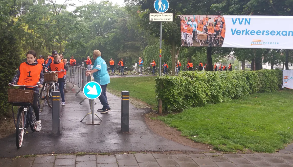 vvn fietsexamen vertrek