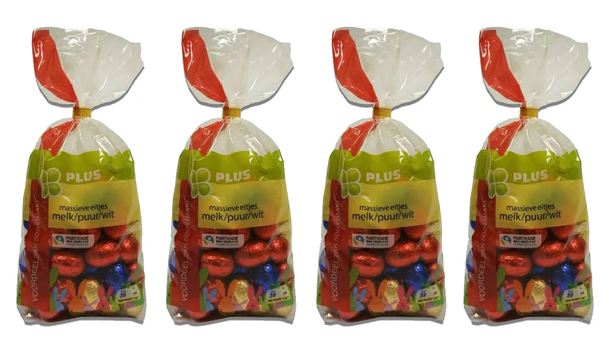 waarschuwing paaseitjes plus