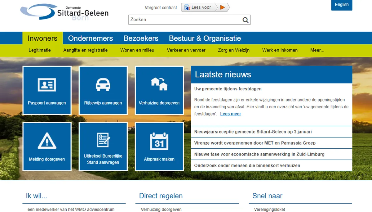 website gemeente sittard geleen