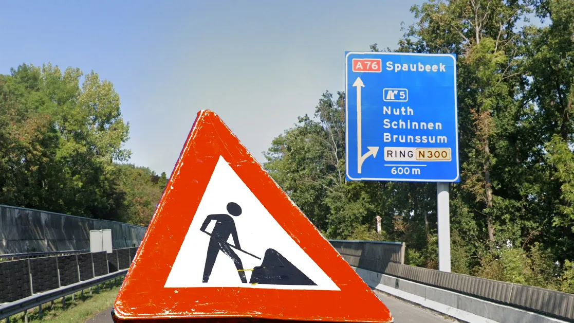 wegwerkzaamheden op a76 23 24 maart