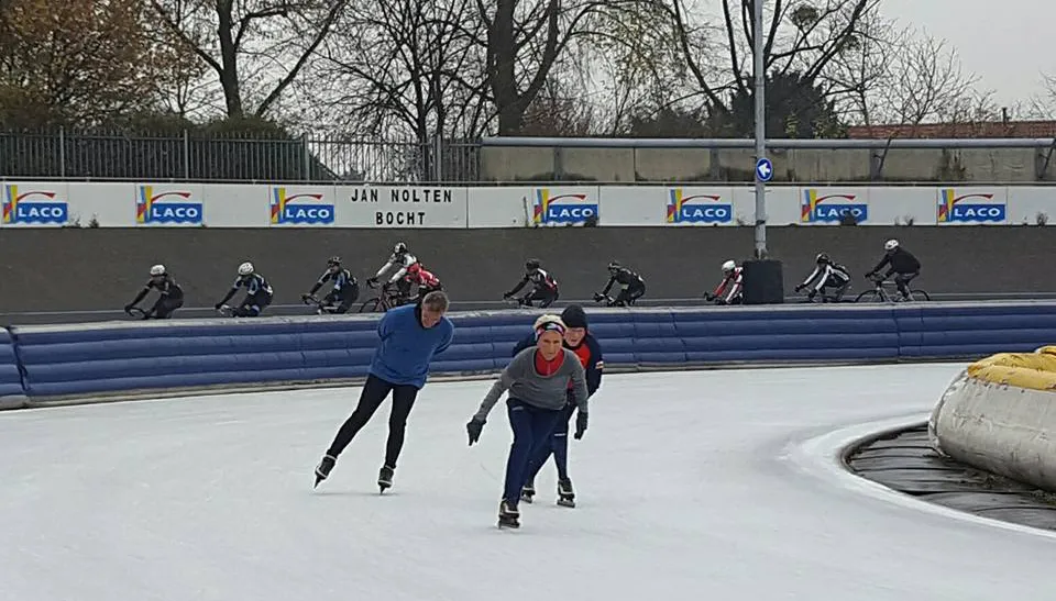 wielerbaan geleen winter 2