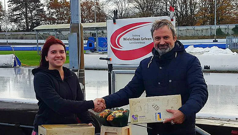 wielerbaan voor de voedselbank