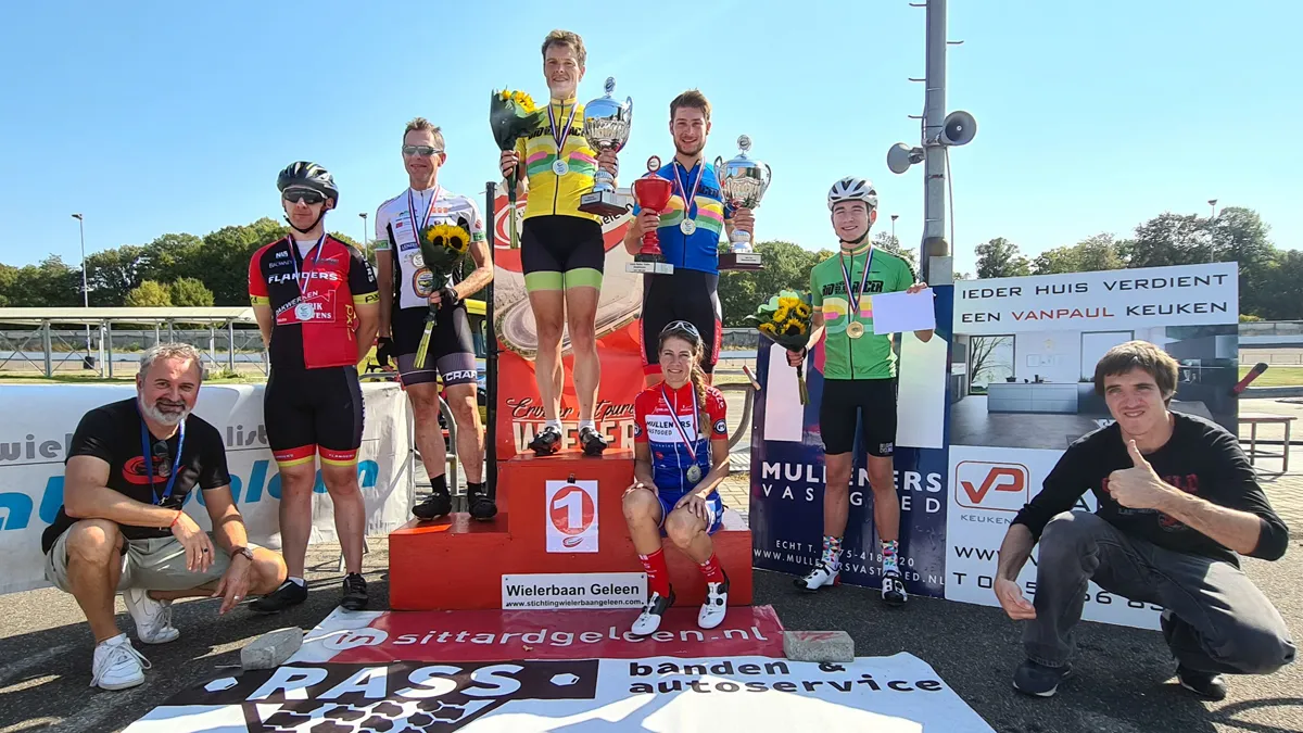 winnaar glanacup wielerbaan geleen