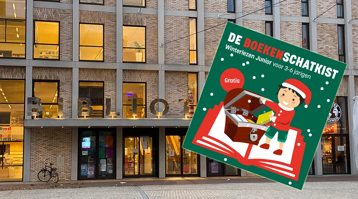 winterlezen boekenschatkist ligne bibliotheek ingang
