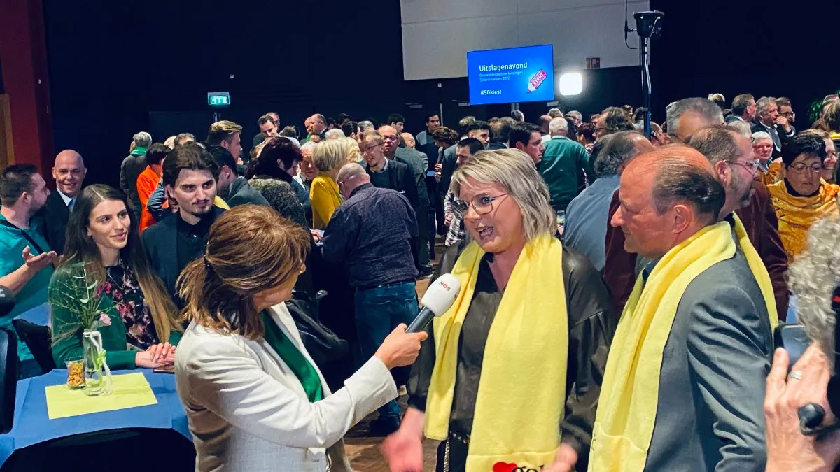 yvonne salvino geinterviewd door nos na verkiezingsoverwinning 2022