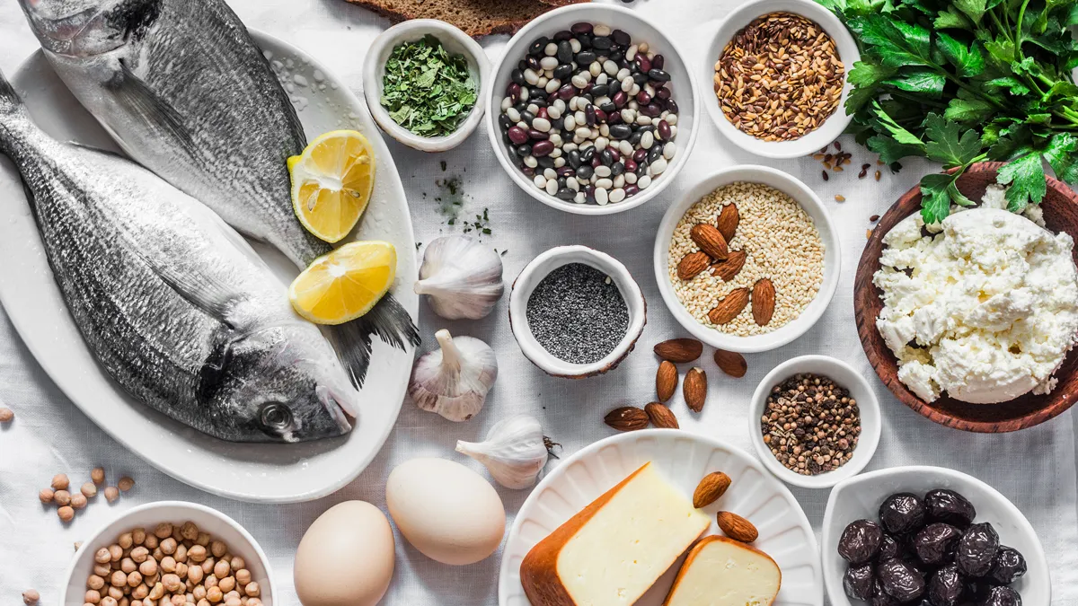 zeevis eieren zuivelproducten