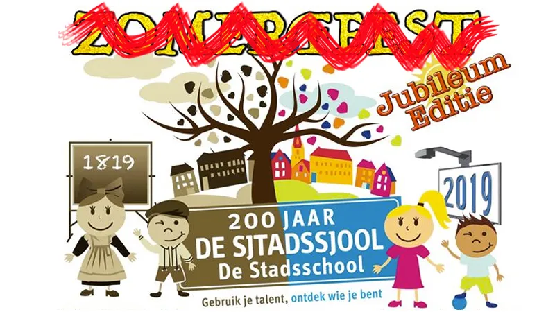 zomerfeest sjtadssjool gaat niet door