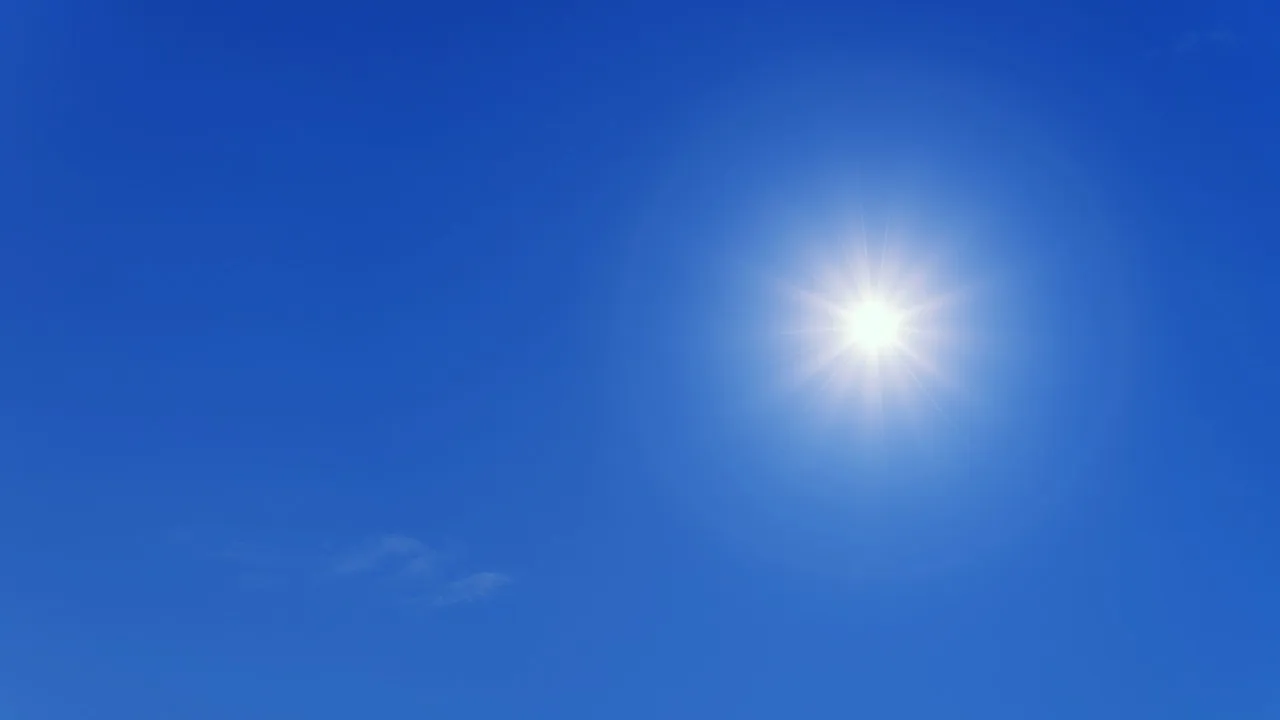 zon blauwe hemel cc0 pixabay