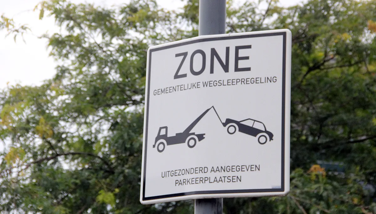 zone gemeentelijke wegsleepregeling