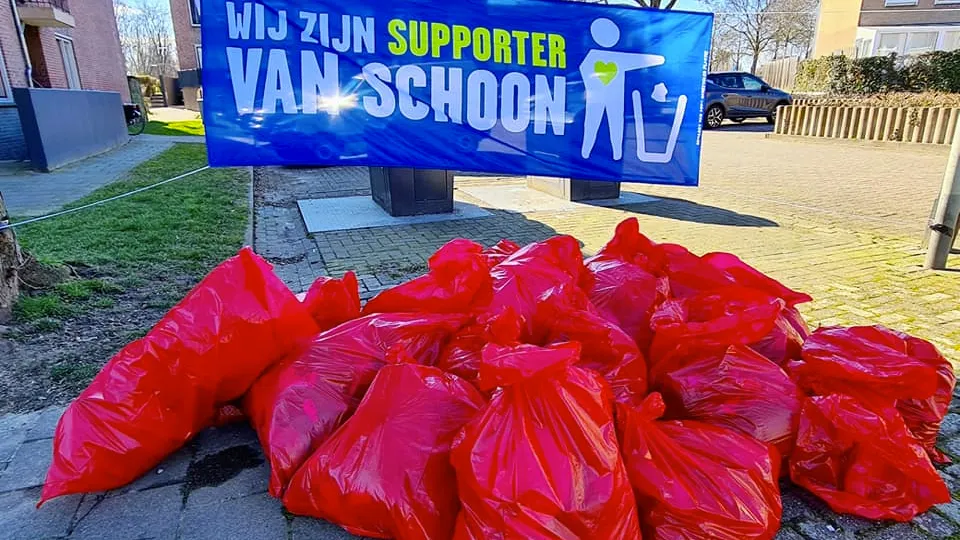 zwerfvuilopbrengst wijk landgraaf geleen