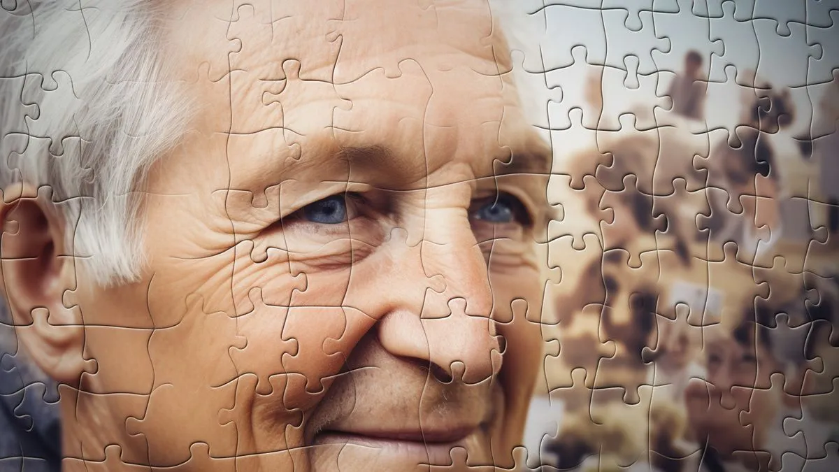 dementie gezicht puzzle