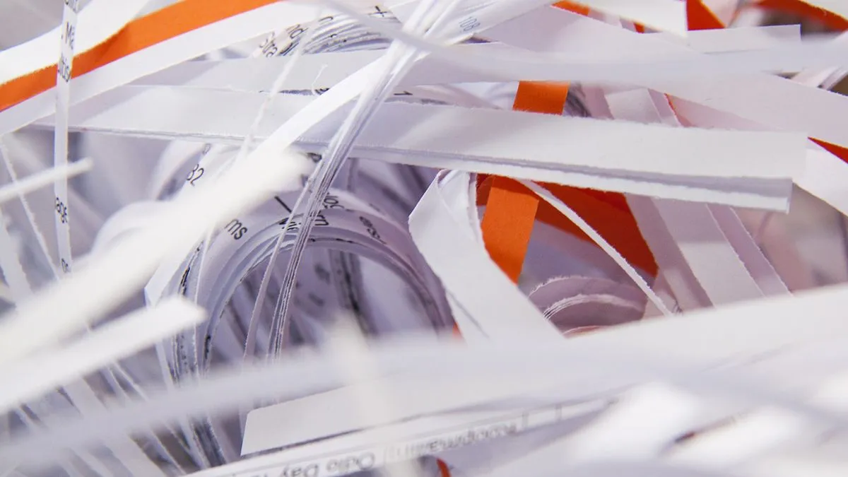 papierafval shredder