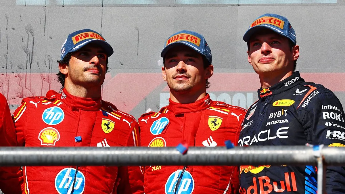 2024f1gp19 sainz leclerc verstappen