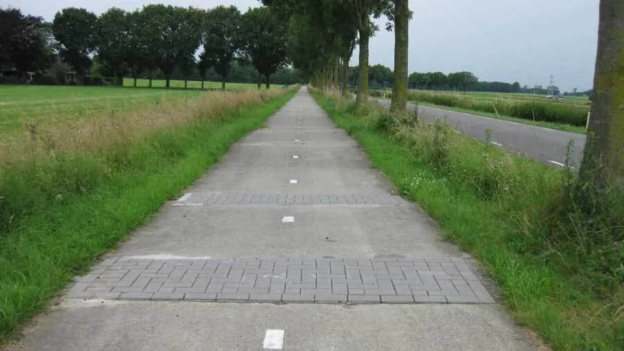 hobbelig fietspad bergerweg