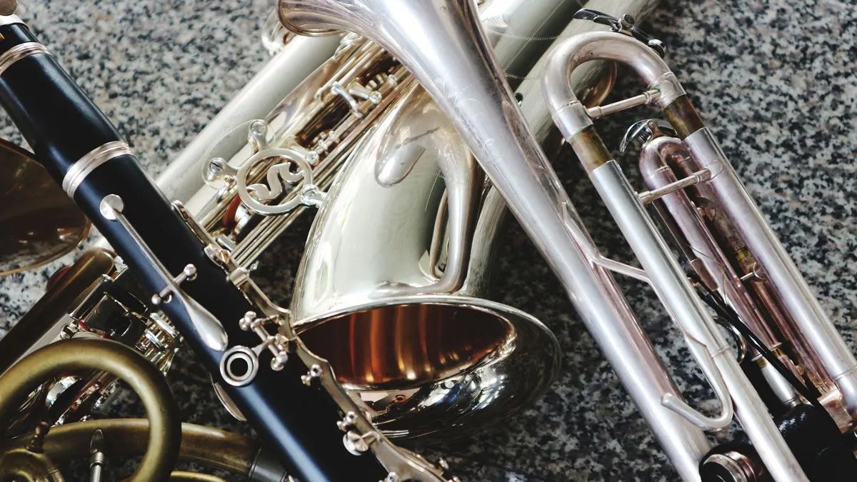 muziekinstrumenten jazz orkest