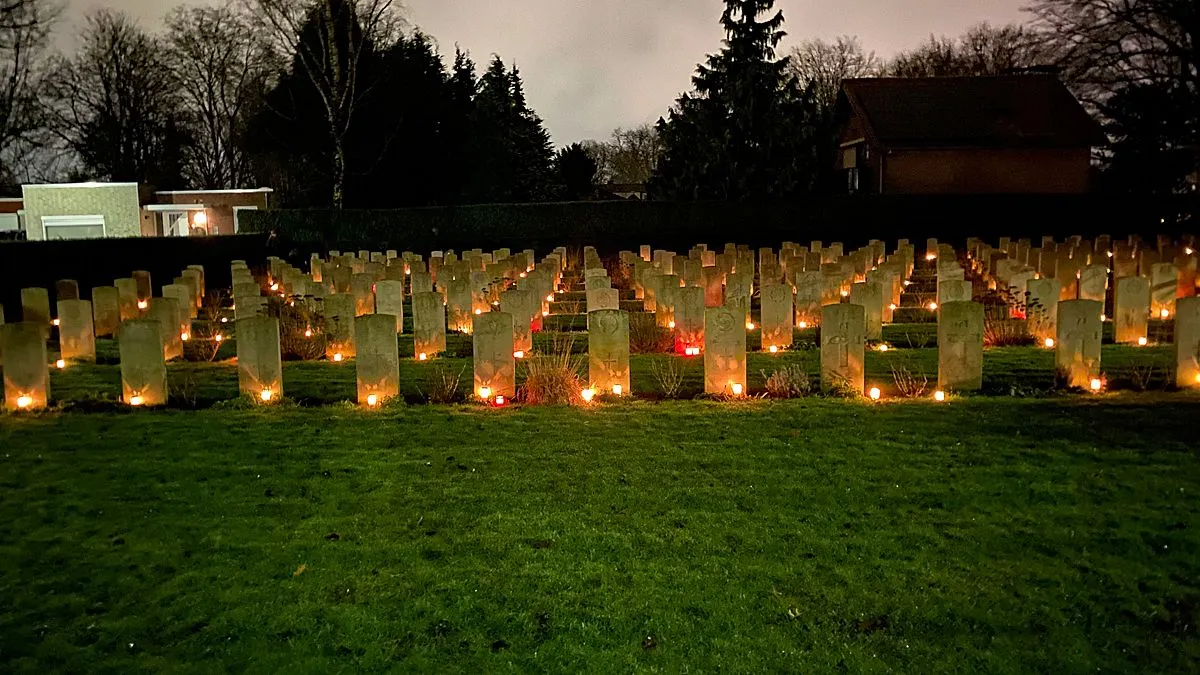 kerstavond lichtjesavond britse oorlogskerkhof sittard