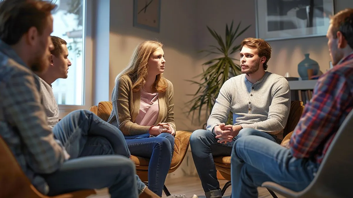 supportive mental health discussion circle