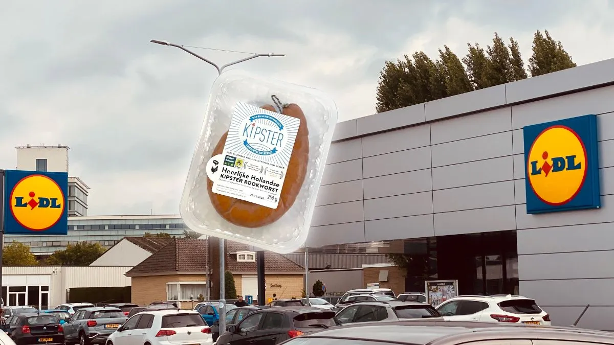 veiligheidswaarschwuing kipster rookworst lidl supermarkt sittard