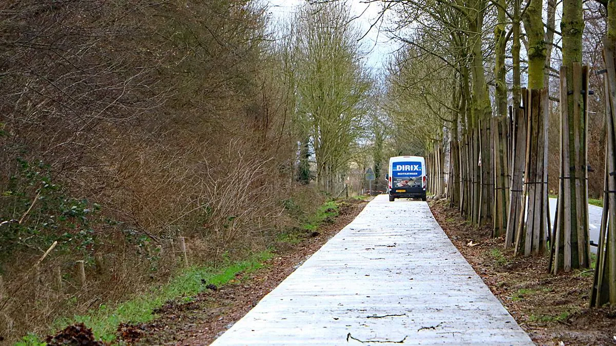 fietspad langs oude bergerweg vernieuwd