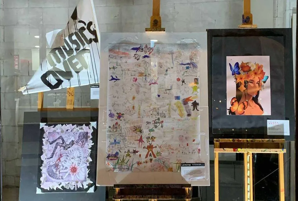kunst etalage lege winkel sittard