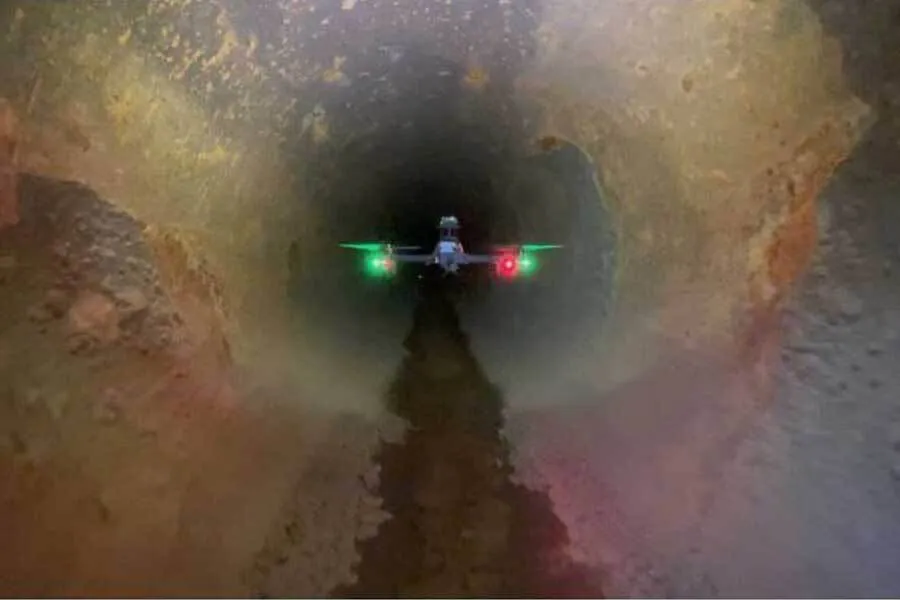 riool inspectie met drone