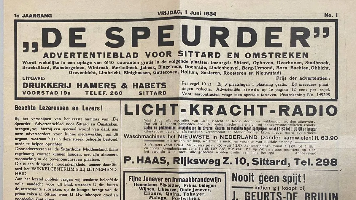 de speurder jaargang 1 nummer 1