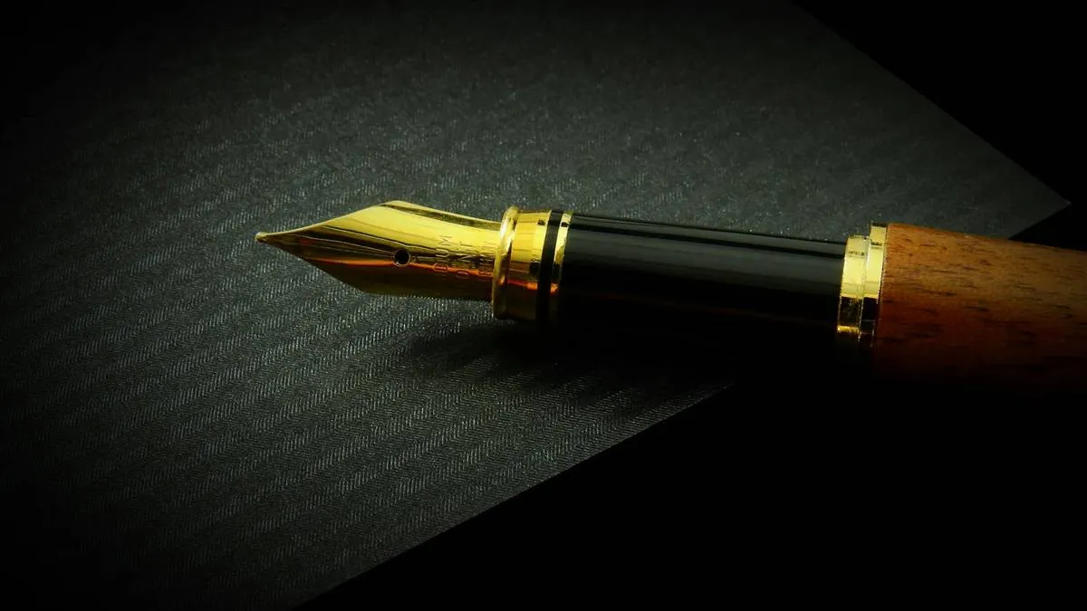 gouden vulpen