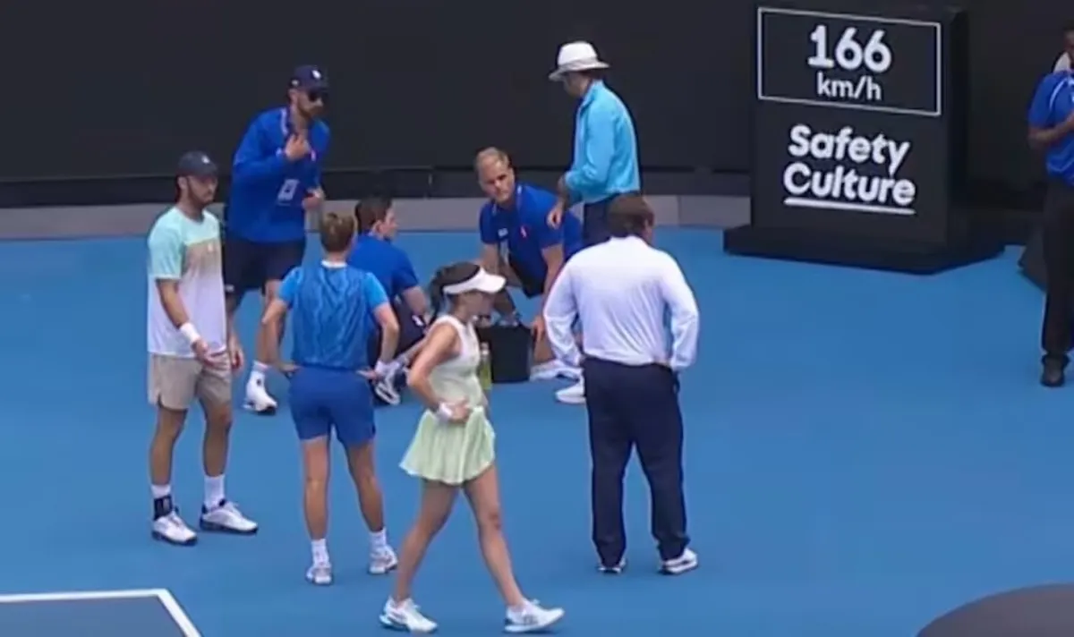 besvimet bolddreng australian open
