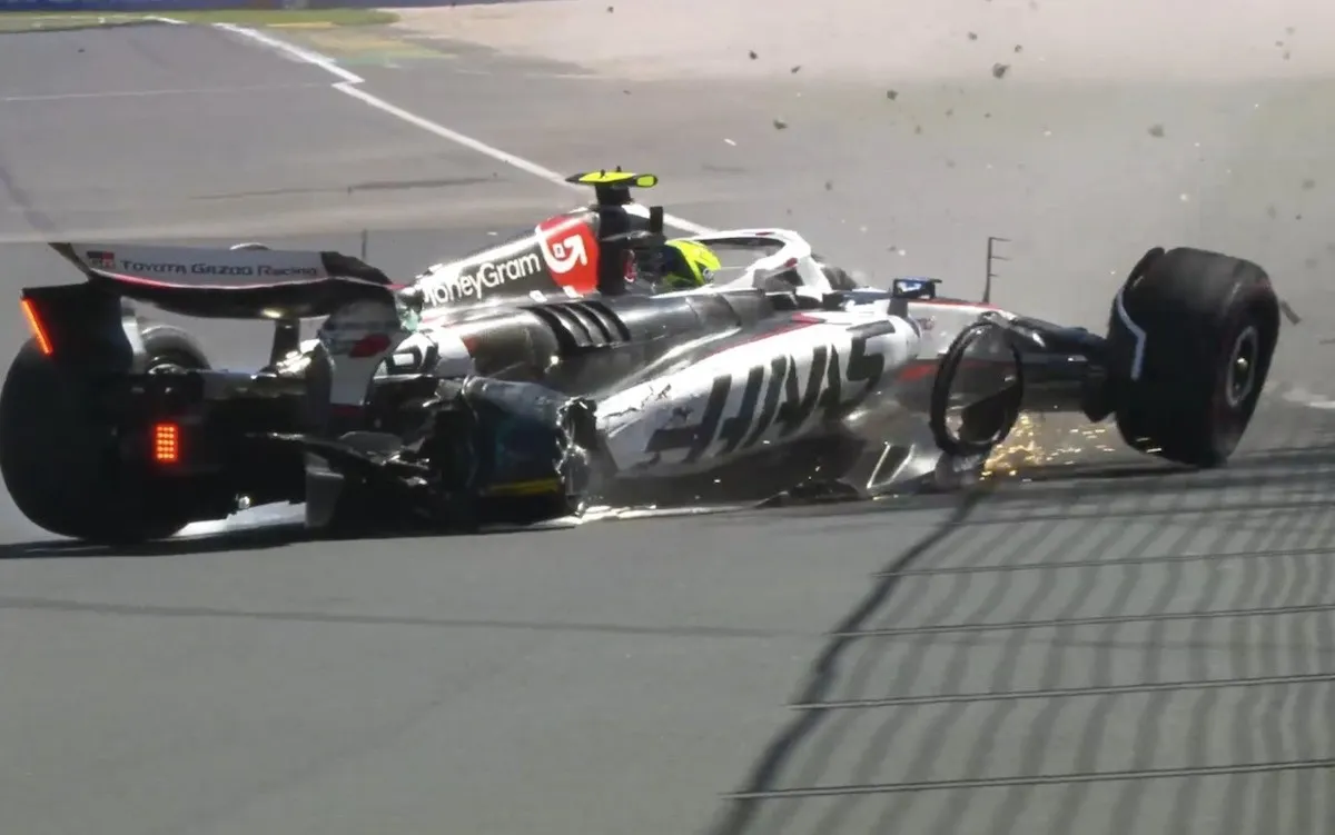 oliver bearman crash australiens grand prix