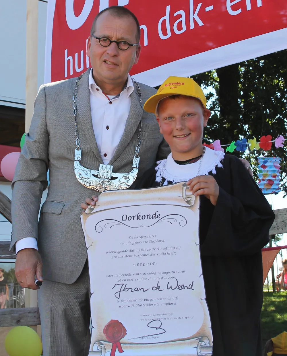 burgemeester segers en yoran de weerd