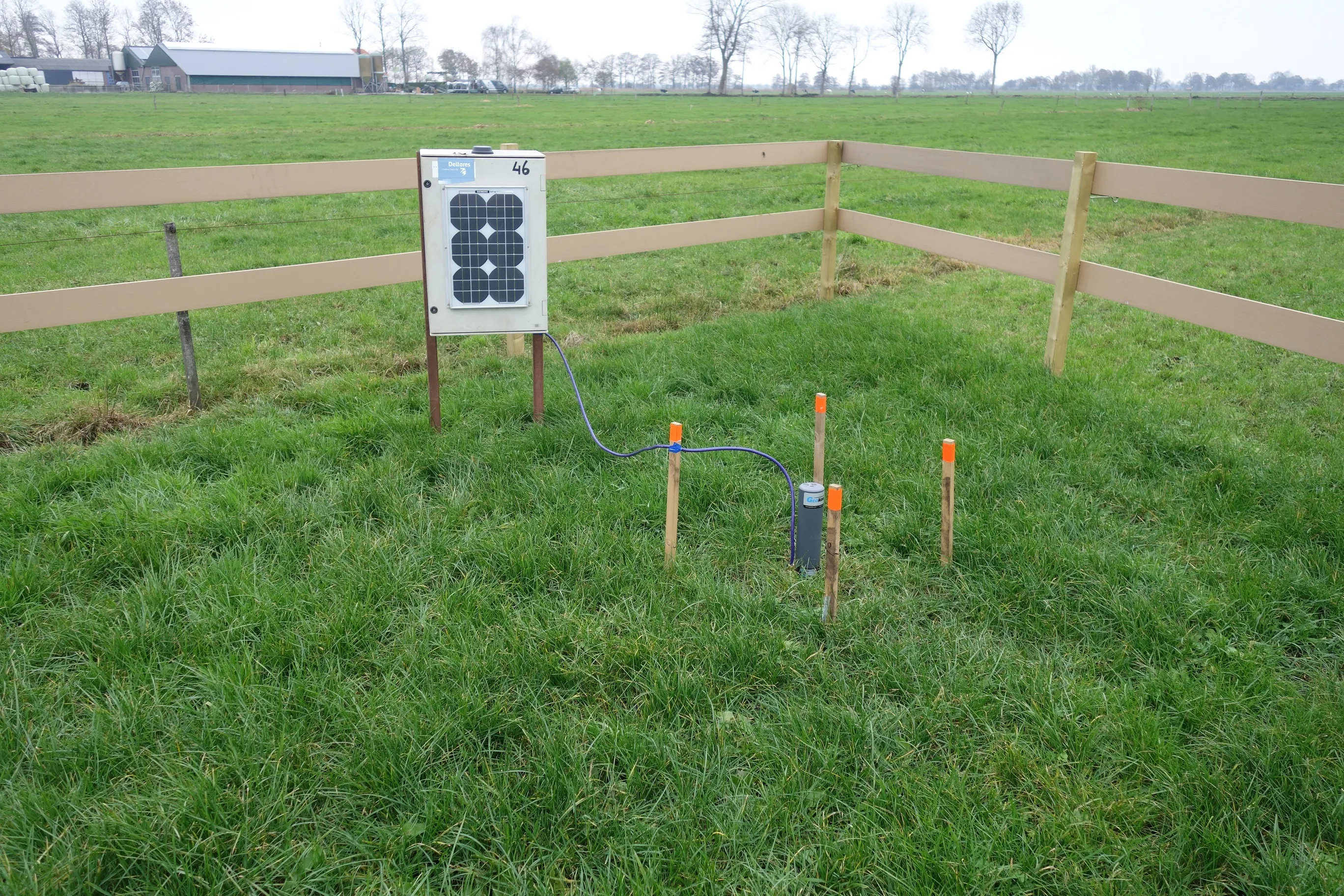 extensometer rouveen bodemdalingsmeetsite