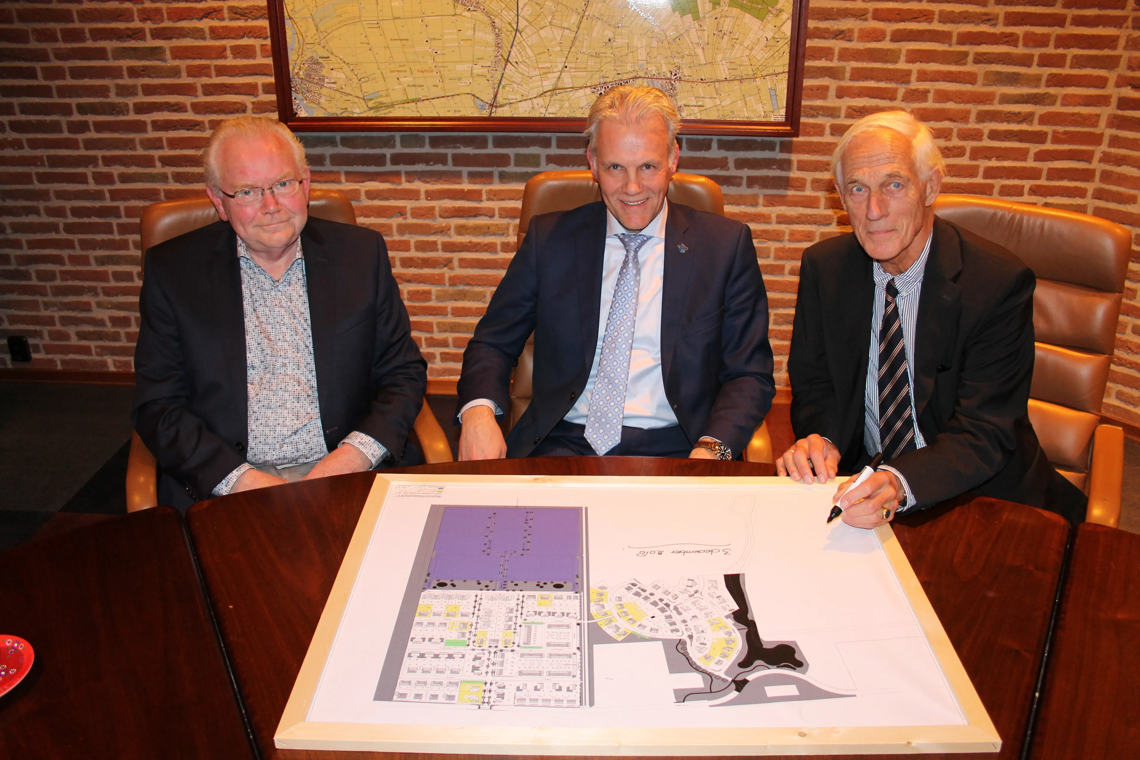 ondertekening woningbouw de slagen