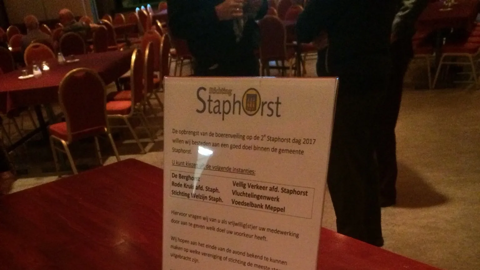 stichting staphorst veiling opbrengst be veen
