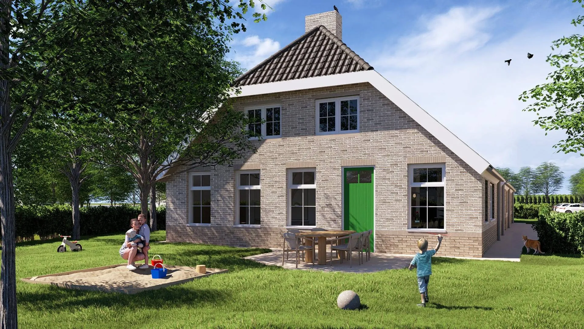 impressie tuin woning 9 2onder1kap