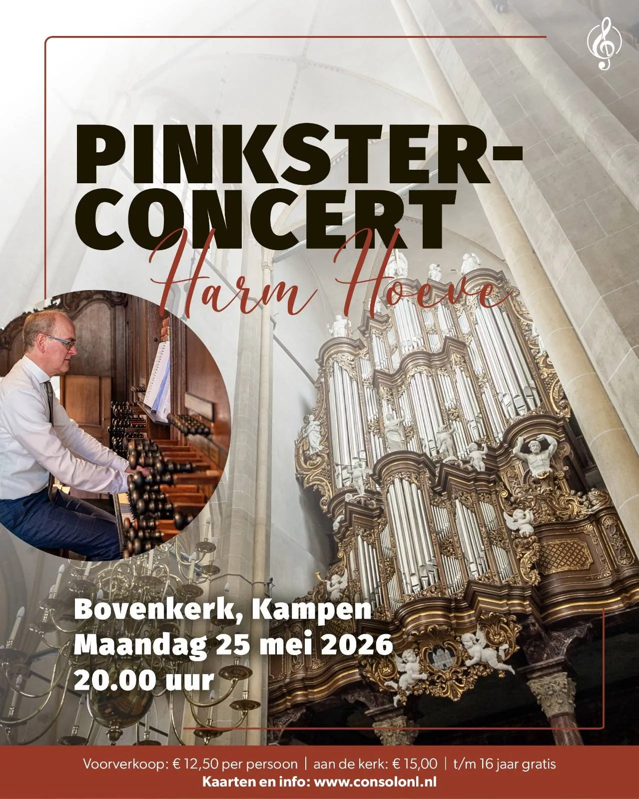 Poster Pinksterconcert Harm Hoeve 2026